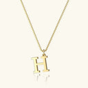Tierney Gold Initial Necklace, view 19