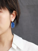 Gaia circle drop statement earrings for women