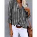 Van Elst Mode® | ELEGANTE GESTREEPTE BLOUSE