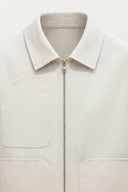 Carlo Zip Jacket Ivory