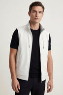 Mervens Reversible Vest Ivory