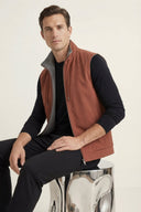Mervens Reversible Vest Terracotta