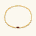 Josie Gold Birthstone Bracelet in 18k gold plated stainless steel