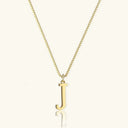 Tierney Gold Initial Necklace, view 21