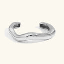 Wilma Asymmetrical Gold Bangle, view 9