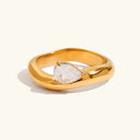 Farrah Gold Stacking Rings, view 10