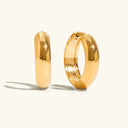 Hana Gold Hoop Earrings Set, view 9