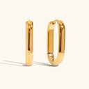Hana Gold Hoop Earrings Set, view 8