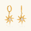 Scarlett Gold Sun Earrings in 18k gold plated stainless steel