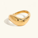 Sloane Sculpted Gold Ring in 18k gold plated stainless steel