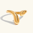 Arwen Twisted Wrap Ring in 18k gold plated stainless steel
