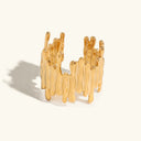 Wynn Abstract Gold Ring in 18k gold plated stainless steel