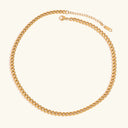 Tamsin Gold Cuban Link Chain in 18k gold plated stainless steel