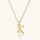 Tierney Gold Initial Necklace, view 22