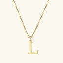 Tierney Gold Initial Necklace, view 23