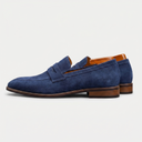 Ezra cowhide penny loafers for men, view 8