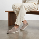 Finlay suede leather loafers for men, view 4