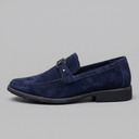 Clifford faux suede business loafers for men, view 3