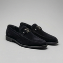 Clifford faux suede business loafers for men, view 6