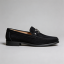 Clifford faux suede business loafers for men, view 8