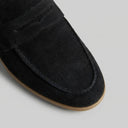 Emerson suede moccasin loafers for men in beige or black, view 7