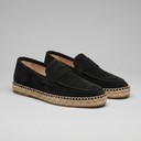 Dorian espadrille penny loafers for men with rope edged sole, view 12