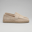Dorian espadrille penny loafers for men with rope edged sole, view 18