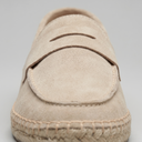Dorian espadrille penny loafers for men with rope edged sole, view 20