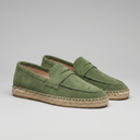 Dorian espadrille penny loafers for men with rope edged sole, view 22
