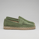 Dorian espadrille penny loafers for men with rope edged sole, view 23