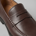 Byron leather-look penny loafers for men with chunky sole, view 4
