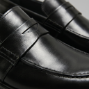 Byron leather-look penny loafers for men with chunky sole, view 9