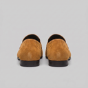 Elias moccasin penny loafers for men in faux suede, view 14
