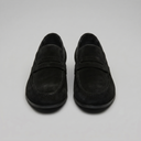 Elias moccasin penny loafers for men in faux suede, view 24