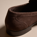 Elias moccasin penny loafers for men in faux suede, view 29