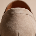 Elias moccasin penny loafers for men in faux suede, view 36