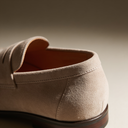 Elias moccasin penny loafers for men in faux suede, view 37