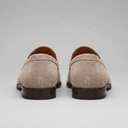 Elias moccasin penny loafers for men in faux suede, view 38