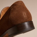 Elias moccasin penny loafers for men in faux suede, view 45