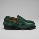 Elias moccasin penny loafers for men in faux suede, view 51