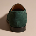 Elias moccasin penny loafers for men in faux suede, view 53