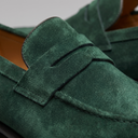 Elias moccasin penny loafers for men in faux suede, view 55