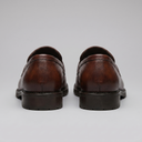 Bram brogue penny loafers for men in faux leather, view 2