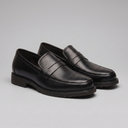 Bram brogue penny loafers for men in faux leather, view 5