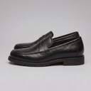 Bram brogue penny loafers for men in faux leather, view 6
