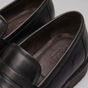 Bram brogue penny loafers for men in faux leather, view 8