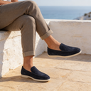 Chester slip-on penny loafers for men in faux suede, view 8