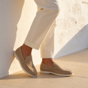 Chester slip-on penny loafers for men in faux suede