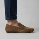 Frederick suede penny loafers for men, view 4