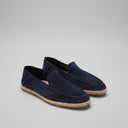 Calvin suede espadrille loafers for men with jute rope sole, view 13
